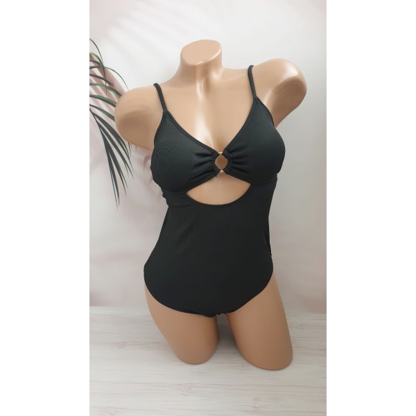 Молодіжний суцільний купальник в рубчик №14-331, 38-46 розм.