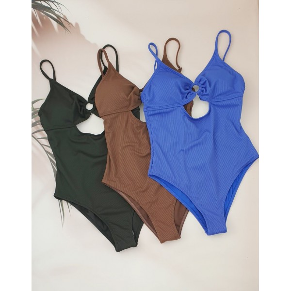 Молодіжний суцільний купальник в рубчик №14-331, 38-46 розм.