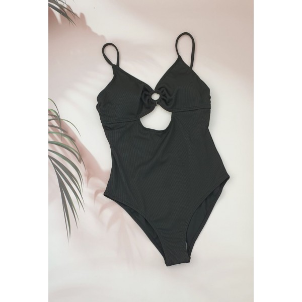 Молодіжний суцільний купальник в рубчик №14-331, 38-46 розм.