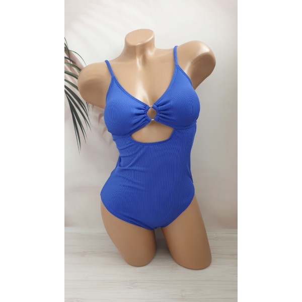 Молодіжний суцільний купальник в рубчик №14-331, 38-46 розм.