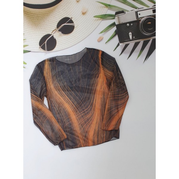 Кофтинка для пляжу з SPF-35 захистом для дівчаток №14-336, 34-42 розм.