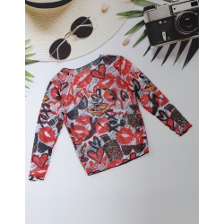 Кофтинка для пляжу з SPF-35 захистом для дівчаток №14-337, 28-36 розм.