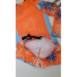 Набір - кофтинка для пляжу з SPF-35 захистом+купальні боксери для хлопчиків №14-338, 28-36 розм.