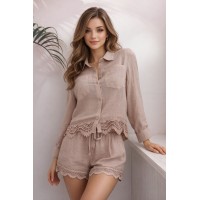 Пляжний костюм - сорочка+шорти №220, 44-50 розм.