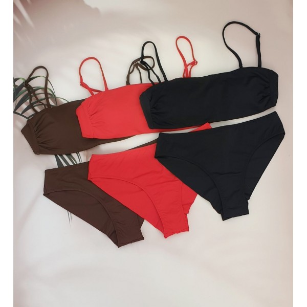 Молодіжний купальник топом №Q5101, 38-46 розм.