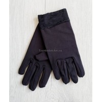 Еластичні жіночі рукавиці без утеплення