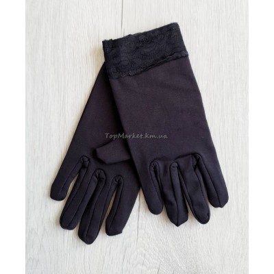 Еластичні жіночі рукавиці без утеплення