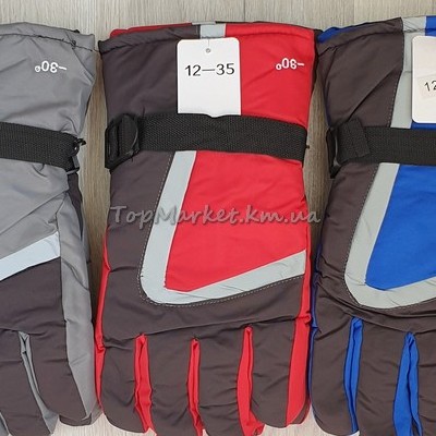 Болоневі чоловічі рукавиці на флісі, великий розмір