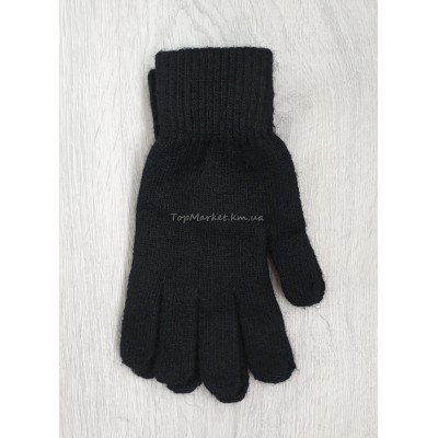 Шерстяні одинарні чоловічі рукавиці, великий розмір