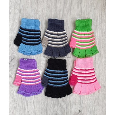 Дитячі рукавиці без пальців, 4-9 років