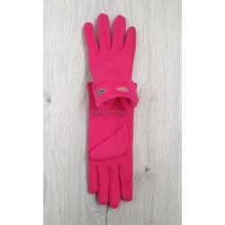 Підліткові трикотажні рукавиці на флісі для дівчат 6-15 років