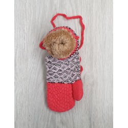 Дитячі рукавички на хутрі для дівчаток, 0-2 роки