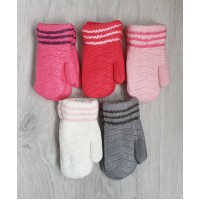 Дитячі рукавички на хутрі для дівчаток, 5-8 років