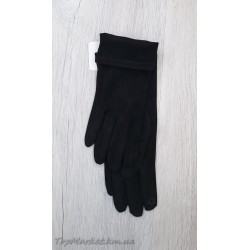Замшеві жіночі рукавиці не утеплені №1-1