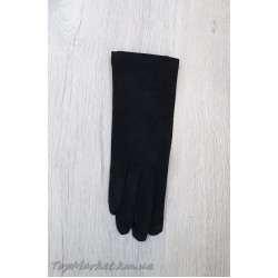 Замшеві жіночі рукавиці не утеплені №1-1