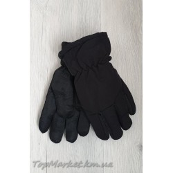 Балонові чоловічі рукавиці на хутрі №16-2, середній розмір