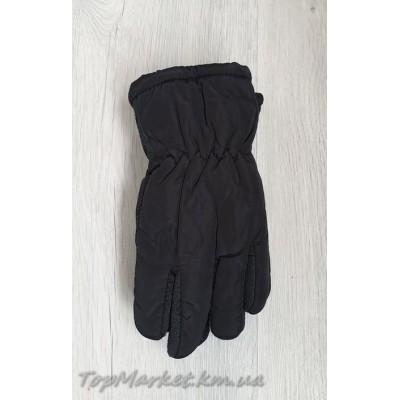 Балонові чоловічі рукавиці на хутрі №16-2, середній розмір