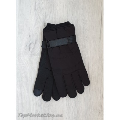 Балонові чоловічі рукавиці на хутрі №16-5