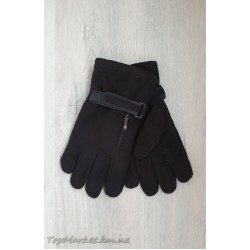 Подвійні флісові чоловічі рукавиці на хутрі №16-6