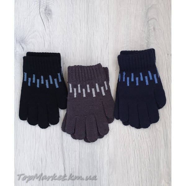 Одинарні рукавиці для хлопчиків №25-28, 2-4 роки