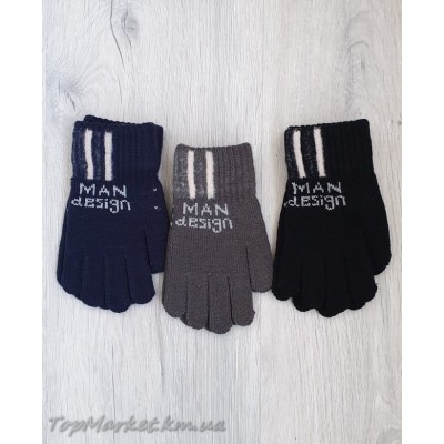 Одинарні рукавиці для хлопчиків №25-29, 4-6 років