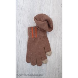 Одинарні рукавиці мікс хлоп/дівч №25-33, 9-15 років