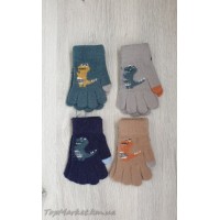 Одинарні рукавиці мікс хлоп/дівч №25-35, 4-6 років