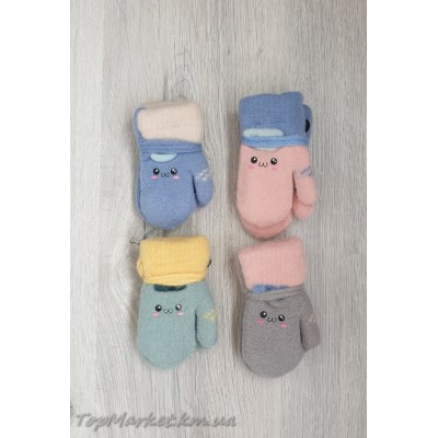 Рукавички на хутрі мікс хлоп/дівч №25-36, 0-2 роки