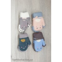 Рукавички на хутрі мікс хлоп/дівч №25-44, 3-5 років