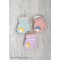 Рукавички на хутрі для дівчаток №25-53, 0-1 рік