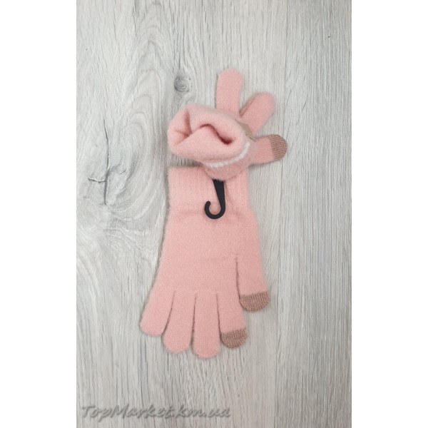 Одинарні рукавиці для дівчаток №25-46, 5-8 років