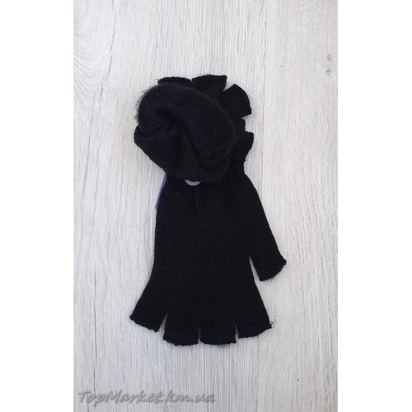 Чоловічі одинарні рукавиці без пальців №3-5