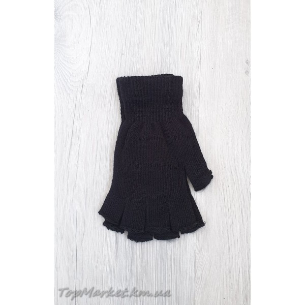 Чоловічі одинарні рукавиці без пальців №3-5