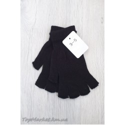 Чоловічі одинарні рукавиці без пальців №3-5