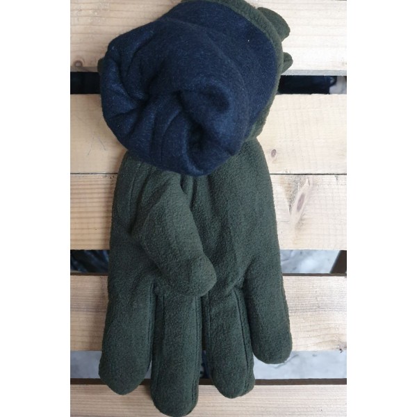 Подвійні флісові чоловічі рукавиці №4-7, великий розмір