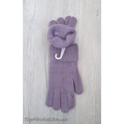 Одинарні рукавиці для дівчаток №7-29А, 8-15 років