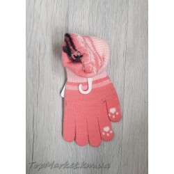Одинарні рукавиці мікс хлоп/дівч №7-36А, 1-3 роки