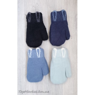Подвійні рукавички мікс хлоп/дівч №7-37А, 5-7 років