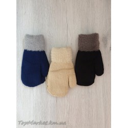 Подвійні рукавички мікс хлоп/дівч №7-38А, 7-12 років