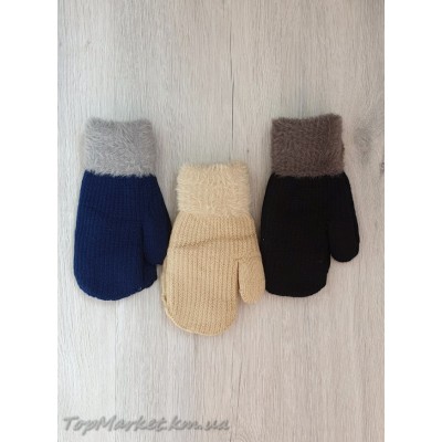 Подвійні рукавички мікс хлоп/дівч №7-38А, 7-12 років