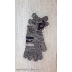 Одинарні рукавиці для хлопчиків №7-40А, 4-6 років