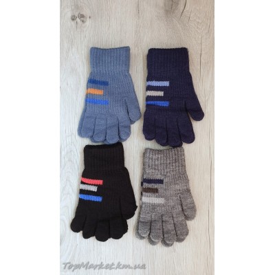 Одинарні рукавиці для хлопчиків №7-40А, 4-6 років