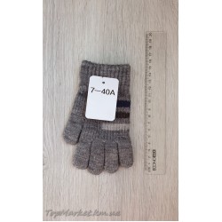 Одинарні рукавиці для хлопчиків №7-40А, 4-6 років