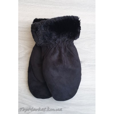 Жіночі дубльончаті рукавички на хутрі Жіночі дубльончаті рукавички на хутрі