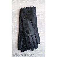 Жіночі шкіряні рукавиці на хутрі кролика