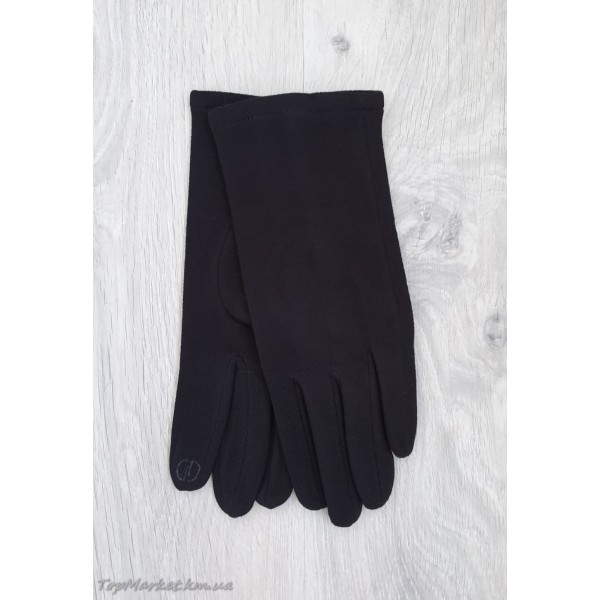 Жіночі рукавиці з пальтової тканини на флісі №1-2- модель "класика"