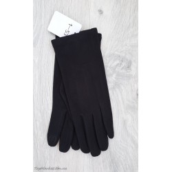 Жіночі рукавиці з пальтової тканини на флісі №1-53 - модель "класика"