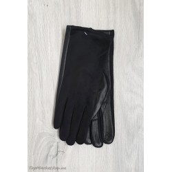 Жіночі рукавиці замш/екошкіра на флісі №1-70