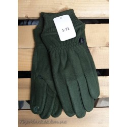 Одинарні утеплені флісові чоловічі рукавиці №1-71