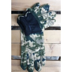 Одинарні флісові чоловічі рукавиці №1-72, середній розмір